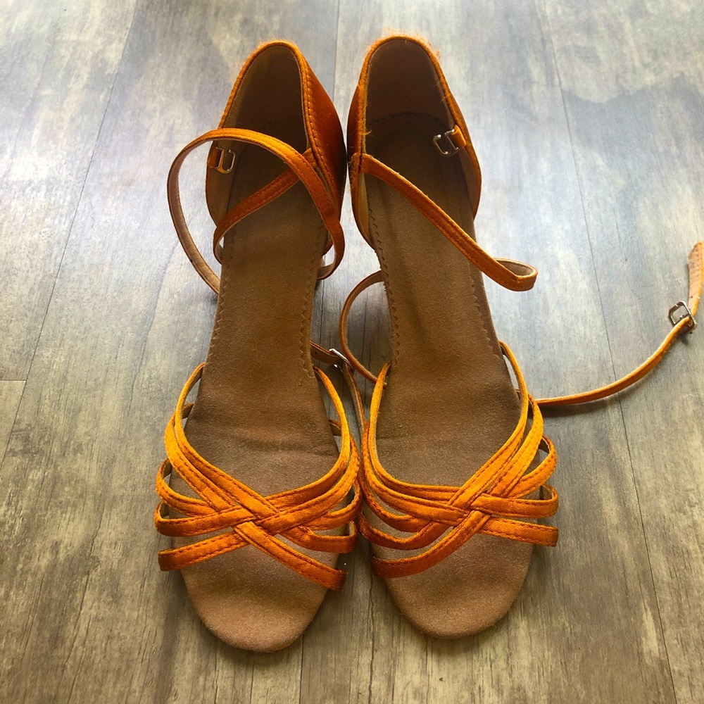 Copper Ballroom Shoes Size 9 M